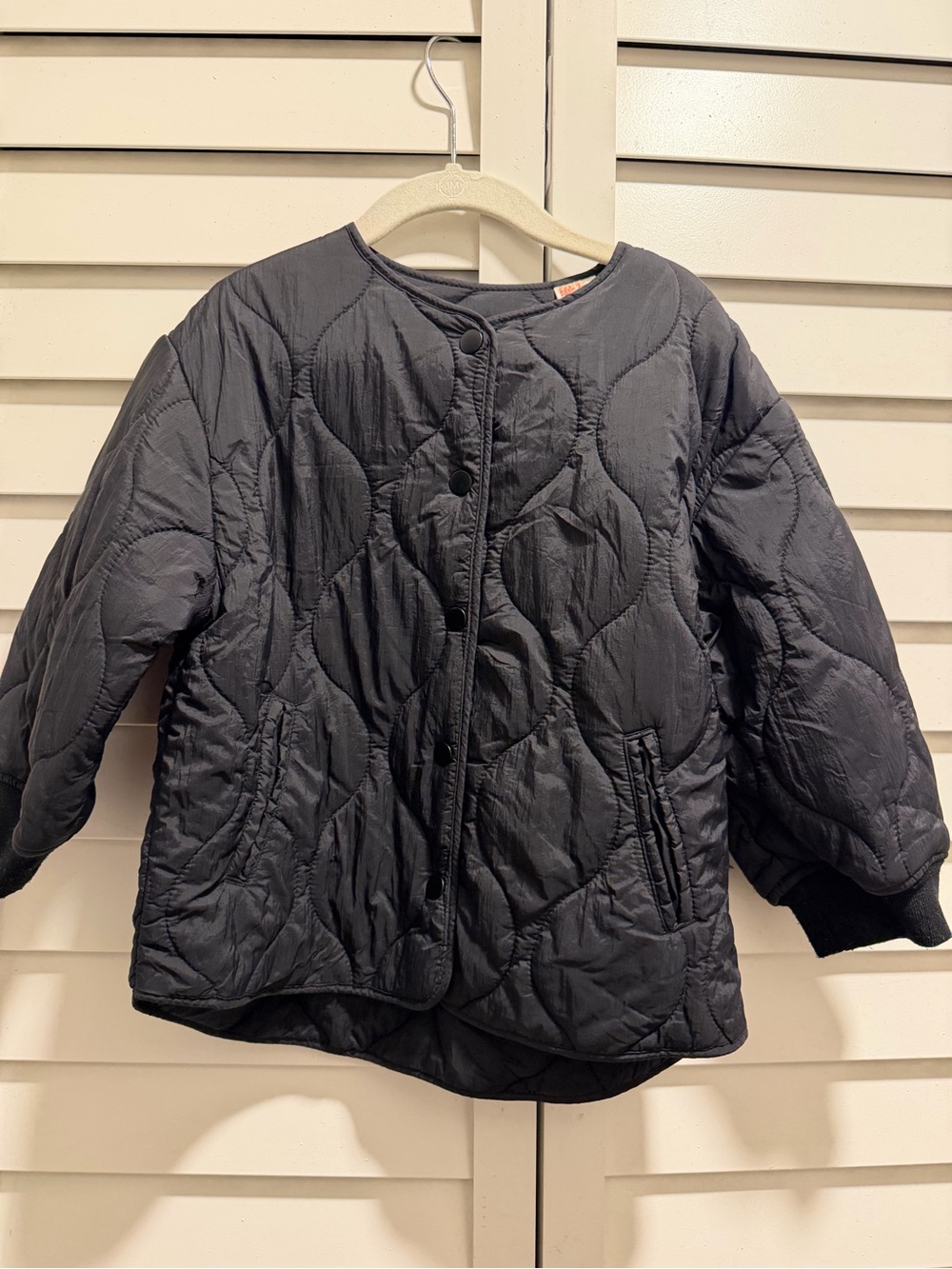 Zara Kids Quilted Snap-Front Jacket